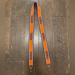 Clemson Tigers Beaded Purse Strap